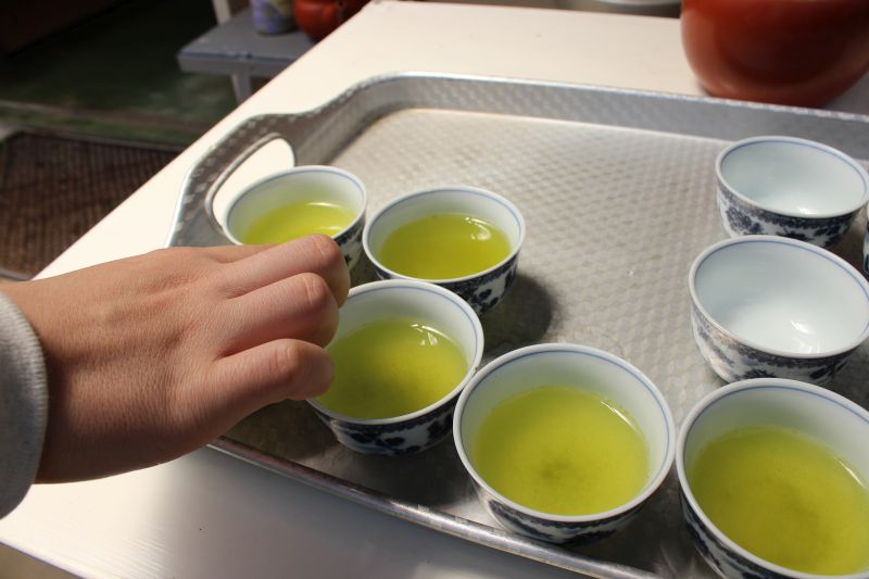 日本平お茶会館　試飲 静岡で新茶摘み体験をしました！